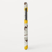 未来のミセスかわいらしデイジーホワイトフローラ素朴ウッド Case-Mate iPhoneケース (裏面/左)