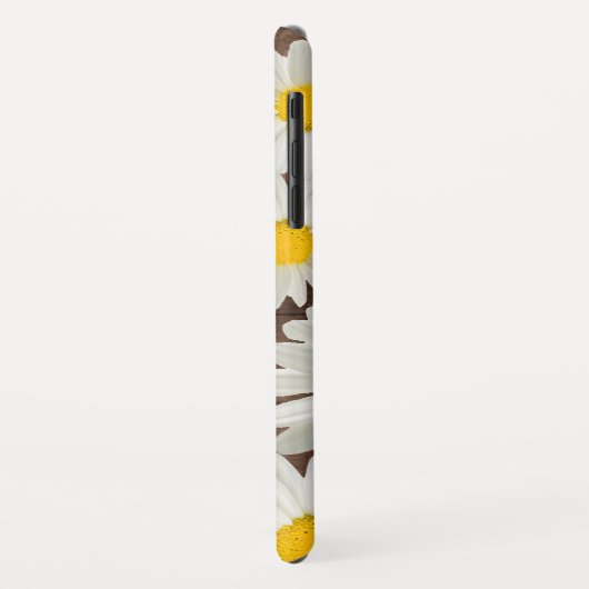 未来のミセスかわいらしデイジーホワイトフローラ素朴ウッド Case-Mate iPhoneケース (裏面/左)