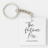 未来のミセスと君の名前 |美しいモダンギフト キーホルダー (正面)
