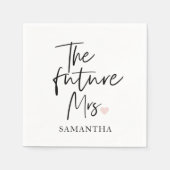 未来のミセスと君の名前 |美しいモダンギフト スタンダードカクテルナプキン (正面)