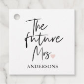 未来のミセスと君の名前 |美しいモダンギフト フェイバータグ (正面)