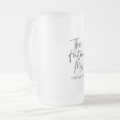 未来のミセスと君の名前 |美しいモダンギフト フロストグラスビールジョッキ (正面左)