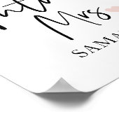 未来のミセスと君の名前 |美しいモダンギフト ポスター (角)