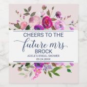 未来のミセスへのロマンチックなガーデン応援 ワインラベル (シングルラベル)