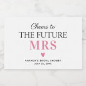 未来のミセスへの応援 スパークリングワインラベル (シングルラベル)