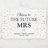 未来のミセスへの応援 スパークリングワインラベル (シングルラベル)