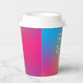 未来のミセスへ  holographic ブライダルシャワーのお祝い 紙コップ (右)