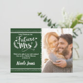 未来のミセスパイングリーンブライダルシャワー写真 招待状 (スタンド正面)