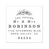 未来のミセスフォーマルの結婚差出人住所 セルフインキングスタンプ (デザイン)