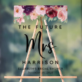 未来のミセスフローラブライダルシャワーへようこそ澄ん アクリルサイン (ニュートラル)