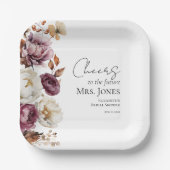 未来のミセスブライダルシャワーへの応援 ペーパープレート (正面)