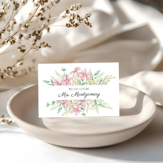 未来のミセスブライダルシャワーフローラおめでとう カード