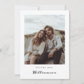 未来のミセスミニマルブライダルシャワー素朴写真 招待状 (正面)