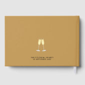 未来のミセス名日付金ゴールドブライダルシャワー ゲストブック (裏面)