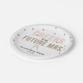 未来のミセス応援へのモダンブライダルシャワー ペーパープレート (アングル)