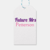 未来のミセス新しい名前結婚花嫁のバチェロレッテ部分 ギフトタグ (裏面)