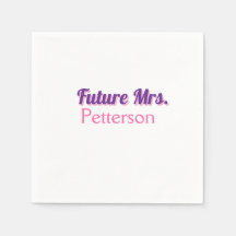 未来のミセス新しい名前結婚花嫁のバチェロレッテ部分