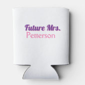 未来のミセス新しい名前結婚花嫁のバチェロレッテ部分 缶クーラー (裏面)