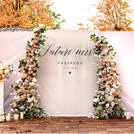 未来のミセス書道エレガントブライダルシャワー タペストリー