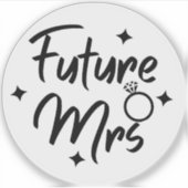 未来のミセス書道澄んビニールのシール シール (正面)