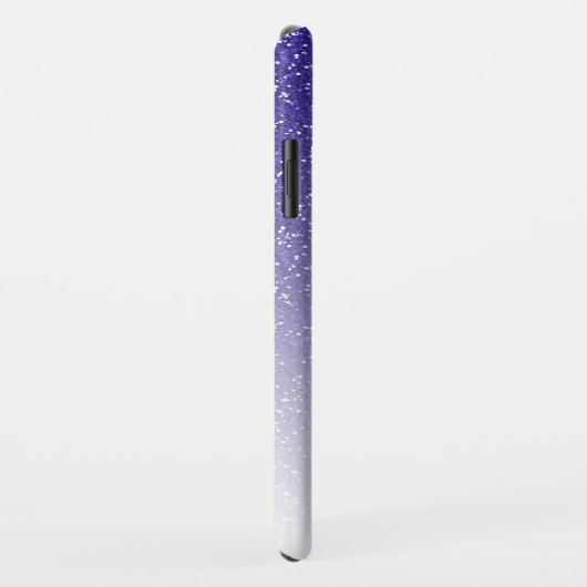 未来のミセス王室のブルーグリッターシックなスクリプトブライド Case-Mate iPhoneケース (裏面/右)