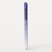 未来のミセス王室のブルーグリッターシックなスクリプトブライド Case-Mate iPhoneケース (裏面/左)