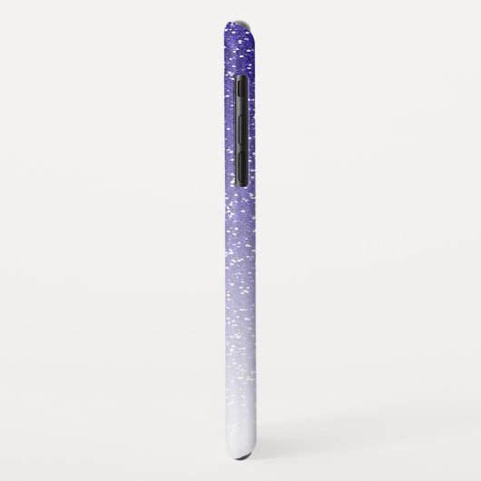 未来のミセス王室のブルーグリッターシックなスクリプトブライド Case-Mate iPhoneケース (裏面/左)