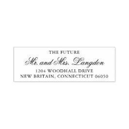 未来のミセス結婚差出人住所 セルフインキングスタンプ