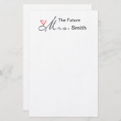 未来のミセス自分カスタマイズのこと！ 便箋 (正面/裏面)