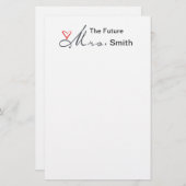 未来のミセス自分カスタマイズのこと！ 便箋 (正面/裏面)