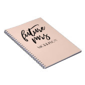 未来のミセス赤面/シャンパーニュ花嫁ギフト ノートブック (右側)