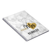 未来のミセス金ゴールドハートと大理石 ノートブック (右側)