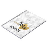 未来のミセス金ゴールドハートと大理石 ノートブック (左側)