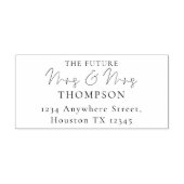 未来のミセス・アンド・ミセス・ネーム・差出人住所 セルフインキングスタンプ (デザイン)