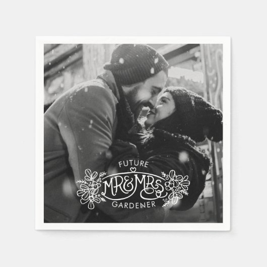未来のミセス・ウィンター・婚約 スタンダードカクテルナプキン (正面)