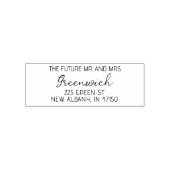 未来のミセス・ウェディングモダンはデート家族を救う セルフインキングスタンプ (デザイン)