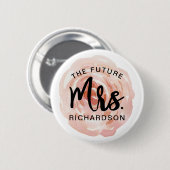 未来のミセス・ウォーター・カラー・フローラ・ピン 缶バッジ (正面&裏面)