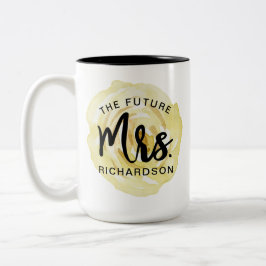 未来のミセス・ウォーター・カラー・フローラ・マグ ツートーンマグカップ