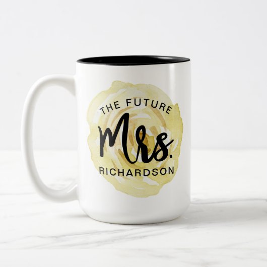 未来のミセス・ウォーター・カラー・フローラ・マグ ツートーンマグカップ (左)