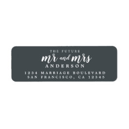 未来のミセス・オフブラック結婚の差出人住所 ラベル