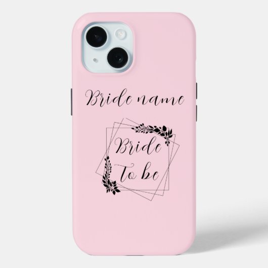 「未来のミセス [カスタマイズ可能な名前]」の花嫁 Case-Mate iPhoneケース (裏面)
