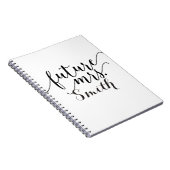 未来のミセス・カスタム・ウェディング・プランニング・ノートブック ノートブック (右側)