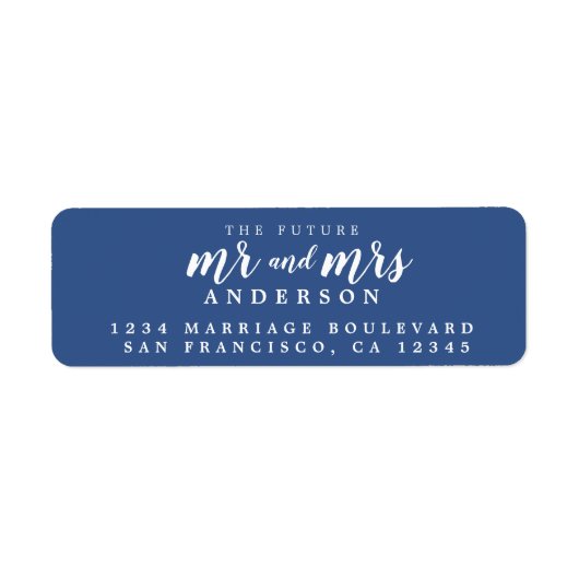 未来のミセス・クラシックミセス・結婚差出人住所 ラベル (正面)
