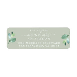 未来のミセス・グリーン結婚リーフ差出人住所 ラベル