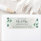 未来のミセス・グリーン結婚リーフ差出人住所 ラベル (インサイチュ)