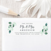 未来のミセス・グリーン結婚リーフ差出人住所 ラベル (インサイチュ)