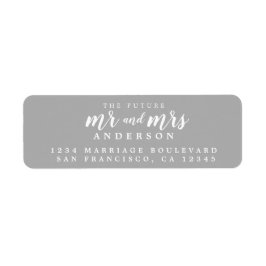 未来のミセス・グレイ結婚の差出人住所 ラベル