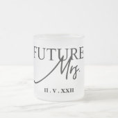 未来のミセス・コーヒーマグ フロストグラスマグカップ (中央)