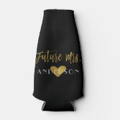 未来のミセス・ゴールドフォイル花嫁ボトルクール ボトルクーラー (正面)