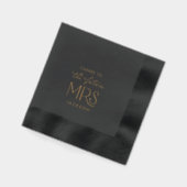 未来のミセス ゴールド フォイル ナプキン (左)